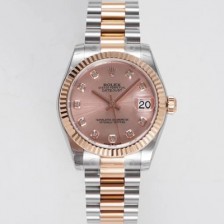 SA급 로렉스 여성용 데이져스트 178271 플루티드 18k 로즈골드 31mm 오이스터 오토매틱 2236타입 핑크 다이얼 rol5443 xx