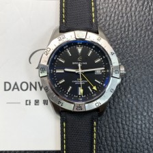 SA급 브라이틀링 남성용 어벤져 지엠티 44mm 나일론줄 오토매틱 2836-2 타입 블랙 다이얼 bre6058 xx