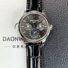 SA급 파텍필립 남성용 퍼페추얼 캘린더 5140 가죽줄 40mm 오토매틱 Cal.240 타입 그레이 다이얼 pat2238 xx