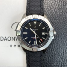 SA급 브라이틀링 남성용 어벤져 44mm 나일론줄 오토매틱 2836-2 타입 블랙 다이얼 bre6061 xx