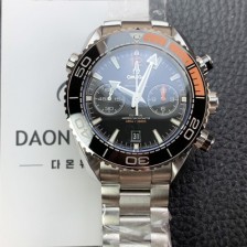 SA급 오메가 남성용 씨마스터 신제품 215.30.46.51.01.002 플래닛 오션 600m 코액시얼 마스터 크로노미터 45.5mm 크로노그래프 오토매틱 Cal.9900 타입 블랙 다이얼 omg0201 xx