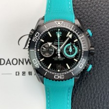 SA급 오메가 남성용 씨마스터 신제품 215.92.46.51.01.003 플래닛 오션 600m 코액시얼 마스터 크로노미터 45.5mm 크로노그래프 오토매틱 Cal.9900 타입 딥 블랙 다이얼 omg0204 xx