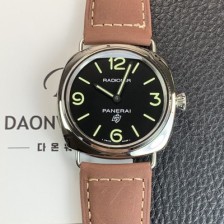 SA급 파네라이 남성용 라디오미르 PAM00753 베이스 로고 45mm 오토매틱 Cal.P.6000타입 블랙 다이얼 pan5242 xx