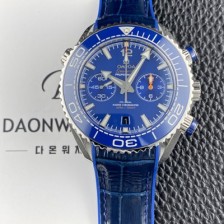 SA급 오메가 남성용 씨마스터 신제품 215.33.46.51.03.001 플래닛 오션 600m 코액시얼 마스터 크로노미터 45.5mm 크로노그래프 오토매틱 Cal.9900 타입 블루 다이얼 omg0242 xx