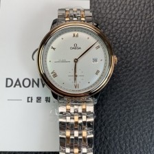 SA급 오메가 남성용 드빌 스몰 434.20.41.20.02.001 세컨즈 마스터 크로노미터 18K 로즈골드 41mm 오토매틱 Cal.8802 타입 실버 다이얼 omg0215 xx