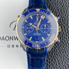 SA급 오메가 남성용 씨마스터 신제품 215.23.46.51.03.001 플래닛 오션 600m 코액시얼 마스터 크로노미터 45.5mm 크로노그래프 오토매틱 Cal.9900 타입 블루 다이얼 omg0245 xx