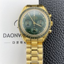 SA급 오메가 남성용 스피드마스터 프로페셔널 310.60.42.50.10.001 문워치 42mm 18K 옐우골드 수동형 Cal.3861타입 그린 다이얼 omg0266 xx