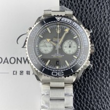 SA급 오메가 남성용 씨마스터 신제품 215.32.46.51.01.004 플래닛 오션 600m 코액시얼 마스터 크로노미터 45.5mm 크로노그래프 오토매틱 Cal.9900 타입 그레이 다이얼 omg0257 xx