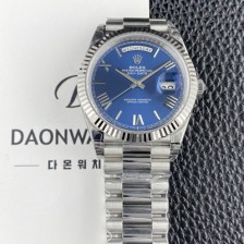 SA급 로렉스 남성용 New 데이데이트 m228239-0007 40mm 오토매틱 Cal.3255타입 블루 로만 다이얼 rol5634 xx