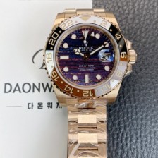 SA급 로렉스 남성용 지엠티 마스터 126715CHNR 타이거 아이언 18K 로즈골드 오토매틱 Cal.3285타입 브라운 다이얼 rol5613 xx