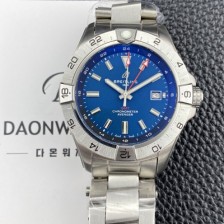 SA급 브라이틀링 남성용 어벤져 지엠티 44mm 메탈줄 오토매틱 2836-2 타입 블루 다이얼 bre6066 xx