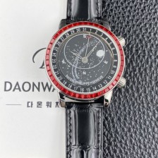 SA급 파텍필립 남성용 그랜드 컴플리케이션 6104P 문페이즈 43mm 오토매틱 Cal.240 타입 블랙 다이얼 pat2277 xx