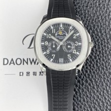 SA급 파텝필립 남성용 아쿠아넛 5261R 루스 연간 캘린더 문페이즈 39.9mm 오토매틱 Cal.324 S C 타입 블랙 다이얼 pat2268 xx