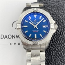 SA급 브라이틀링 남성용 어벤져 44mm 메탈줄 오토매틱 2836-2 타입 블루 다이얼 bre6068 xx