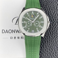 SA급 파텝필립 남성용 아쿠아넛 5261R 루스 연간 캘린더 문페이즈 39.9mm 오토매틱 Cal.324 S C 타입 그린 다이얼 pat2269 xx