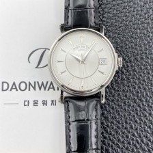 SA급 파텍필립 남성용 칼라트라바 5153G 가죽줄 38mm 오토매틱 Cal.324 타입 화이트 다이얼 pat2279 xx