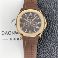 SA급 파텝필립 남성용 아쿠아넛 5261R 루스 연간 캘린더 문페이즈 39.9mm 18K 로즈골드 오토매틱 Cal.324 S C 타입 브라운 다이얼 pat2270 xx