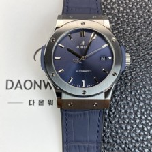 SA급 휴블렛 남성용 클래식 퓨전 511.NX.7170.LR 42mm 오토매틱 2892타입 블루 다이얼 hub2142 xx