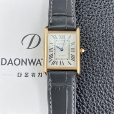 SA급 까르띠에 남성용 2025신상! 탱크 루이스 18K 로즈골드 38.1mm 악어가죽 오토매틱 무브먼트 화이트 다이얼 car69379 xx