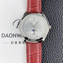 SA급 예거르쿨트르남성용 마스터 캘린더 문페이즈 39mm 오토매틱 cal.866타입 실버 다이얼 jag0431 xx
