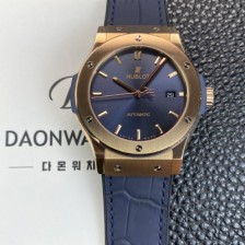 SA급 휴블렛 남성용 클래식 퓨전 511.OX.7180.LR 18K 로즈골드 42mm 오토매틱 2892타입 블루 다이얼 hub2146 xx