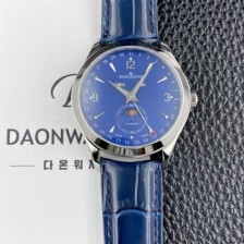SA급 예거르쿨트르남성용 마스터 캘린더 문페이즈 39mm 오토매틱 cal.866타입 블루 다이얼 jag0432 xx