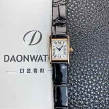 SA급 까르띠에 여성용 탱크 루이스 미니 WGTA0212 18K 로즈골드 24mm 가죽줄 쿼츠 무브먼트 화이트 다이얼 car69375 xx