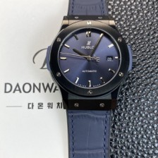 SA급 휴블렛 남성용 클래식 퓨전 511.CM.7170.RX 블랙 PVD코팅 매직 42mm 오토매틱 2892타입 블루 다이얼 hub2151 xx