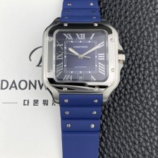 SA급 까르띠에 남성용 산토스 드 까르띠에 워치 WSSA0071 라지 39.8mm 오토매틱 9015 무브먼트 블루 다이얼 car69398 xx