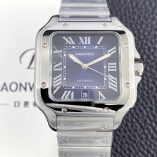 SA급 까르띠에 남성용 산토스 드 까르띠에 워치 WSSA0071 라지 39.8mm 오토매틱 9015 무브먼트 블루 다이얼 car69389 xx
