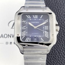SA급 까르띠에 남성용 산토스 드 까르띠에 워치 WSSA0071 라지 39.8mm 오토매틱 9015 무브먼트 블루 다이얼 car69389 xx
