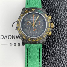 SA급 로렉스남성용 데이토나 DIW 포지드카본 커스텀 40미리 크로노그래프 오토매틱 Cal.4130 무브먼트 블랙 다이얼 rol5642 xx