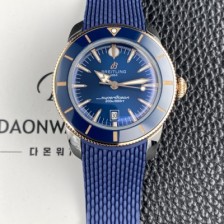SA급 브라이틀링 남성용 슈퍼오션 해리티지 42mm 세라믹 베젤 오토매틱 B31타입 블루 다이얼 bre6074 xx
