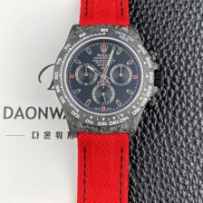 SA급 로렉스남성용 데이토나 DIW 포지드카본 커스텀 40미리 크로노그래프 오토매틱 Cal.4130 무브먼트 블랙 다이얼 rol5644 xx