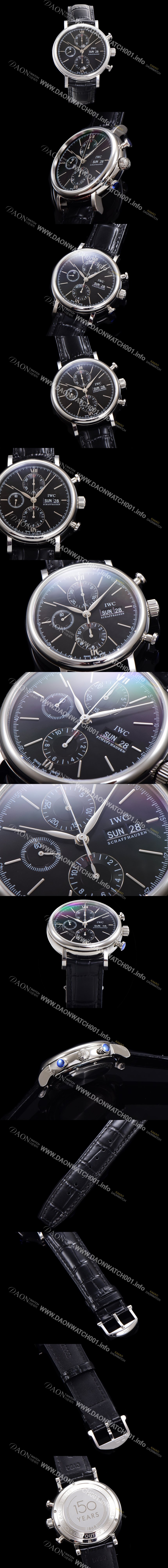 SA급 아이더블유씨 남성용 포르토피노 IW391008 오토매틱 무브먼트 42미리 블랙 다이얼 IWC71016 xx