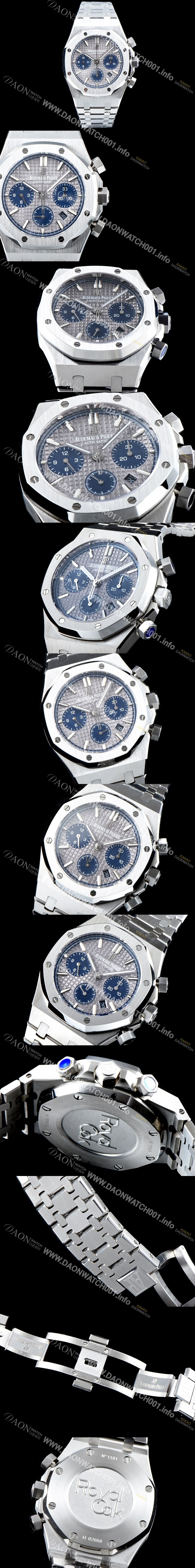 SA급 오데마피게 남성용 신상 업데이트! 로얄오크 오프쇼어 26234SR.ZZ.D202CR.01 크로노그래프 화이트 와플 다이얼 브레이슬릿 오토매틱 무브먼트 AUD0201 xx