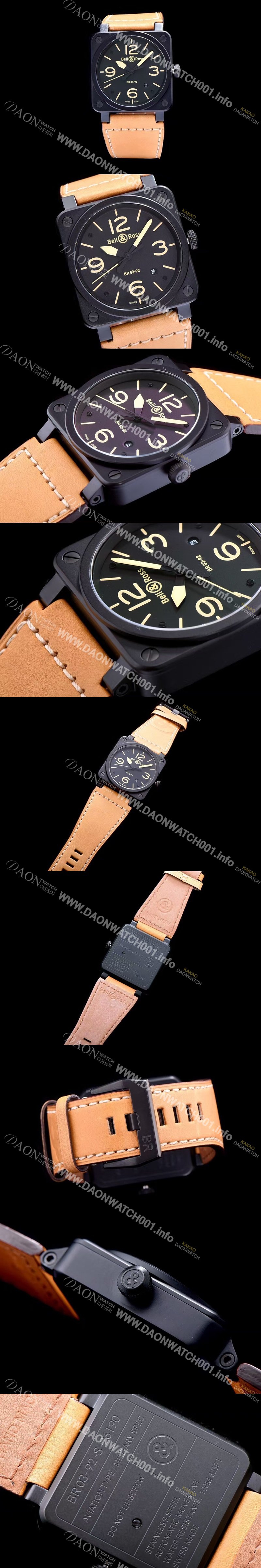 SA급 벨엔로스 남성용 에비에이션 블랙다이얼 오토메틱 BEL4200 xx