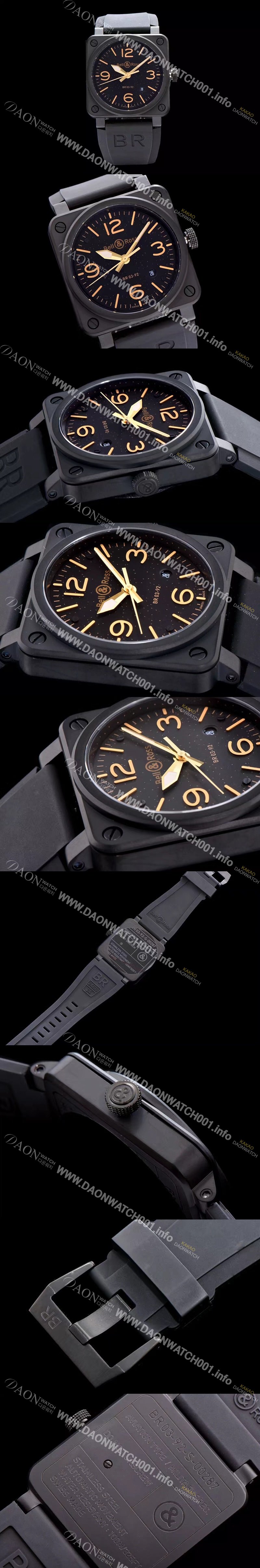 SA급 벨엔로즈 남성용 인스트루먼트 03 오토메틱 블랙 다이얼 오토매틱 무브먼트 BEL4200 xx