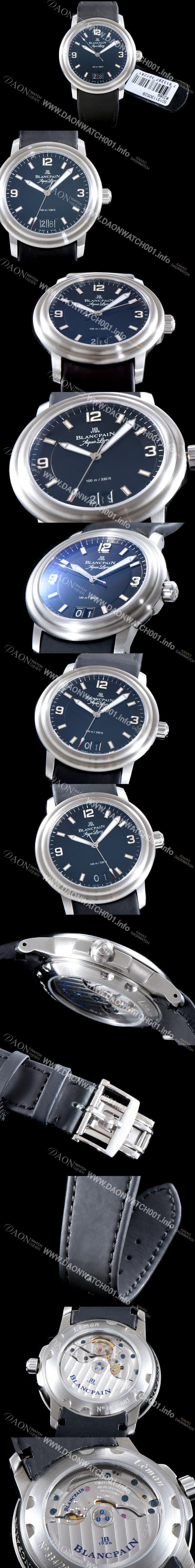 SA급 블랑팡 남성용 레만 2850B-1130-64B 그랑데 데이트