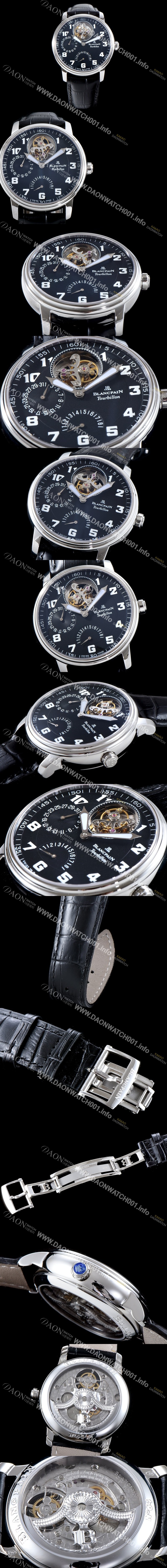 SA급 블랑팡 남성용 NEW 레망 아쿠아 렁 Update!! 2125-3630m-64b 투어빌론 파워리저브 블랙 다이얼 아시안 투어빌론 탑재 무브먼트 BLA4233 xx