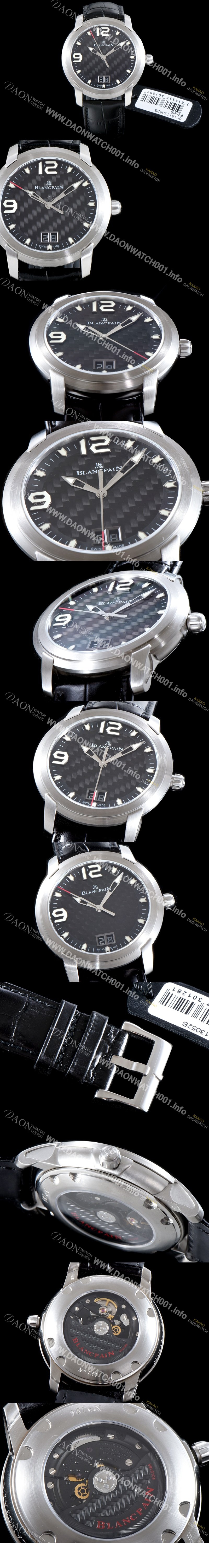 SA급 블랑팡 남성용 L-에볼루션 R10-1103-53B 그랑데 빅데이트 타입 UP!! 43.5MM 블랙 텍스쳐드 다이얼 Cal.6950 오토매틱 무브먼트 BLA4204 xx