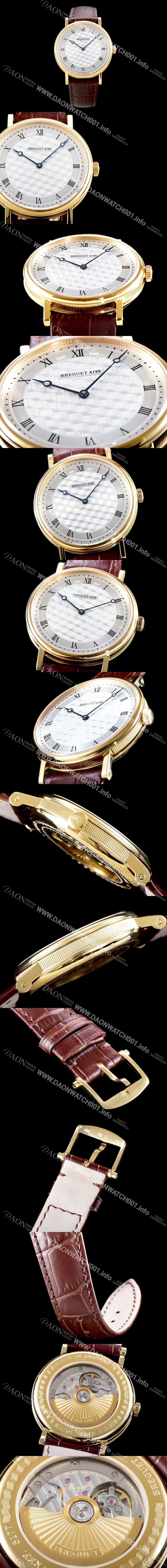 SA급 브레게 남성용 클래식 No.4199 씨리즈 40mm 화이트다이얼 BRG4254 xx