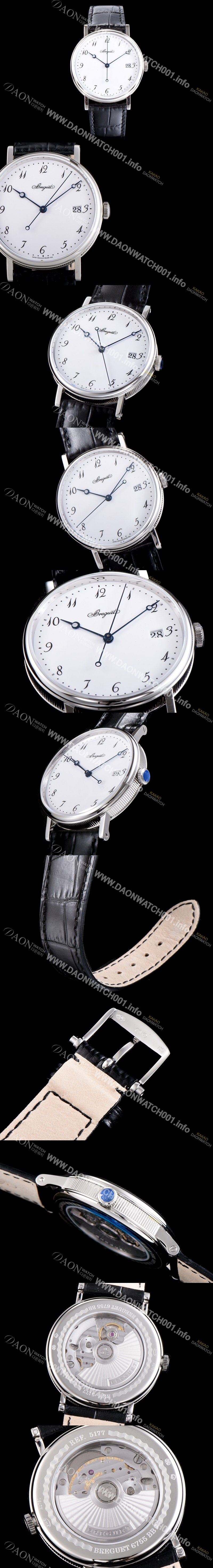 SA급 브레게 남성용 클래식 5177BB/29/9v6 데일리 워치 화이트 다이얼 오토매틱 무브먼트 BRG0420 xx