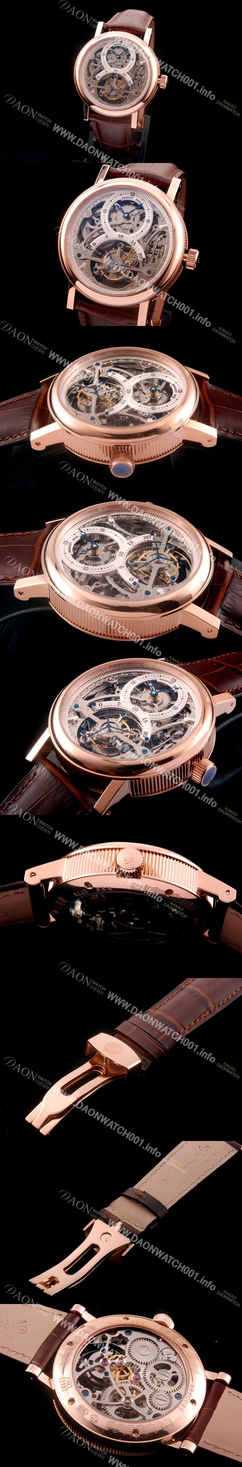 SA급 브레게 남성용 VIP타입 리얼 뚜르비용!!클래식 그랜드 컴플리케이션 3355PT/00/986 스켈레톤 다이얼 18K 로즈골드 투어빌론 탑재 무브먼 BRG0440 xx