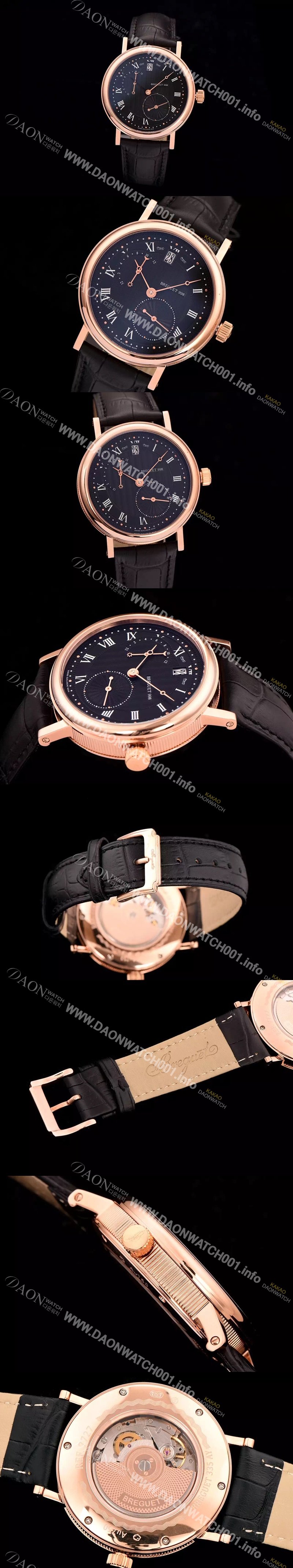 SA급 브레게 남성용 오토매틱 998 시리즈 블랙다이얼 BRG4201 xx