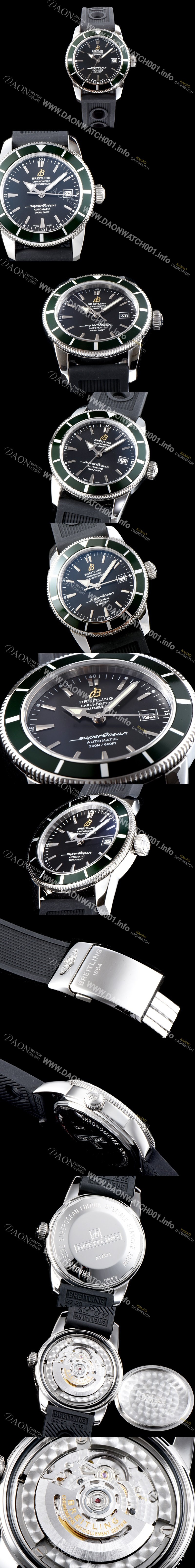 SA급 브라이틀링 남성용 데일리워치 베스트!!슈퍼오션II A1732124|BA61|200S|A20D.2 헤리티지 블랙 다이얼 스위스 ETA 2824-A2 무브먼트 BRE0214 xx