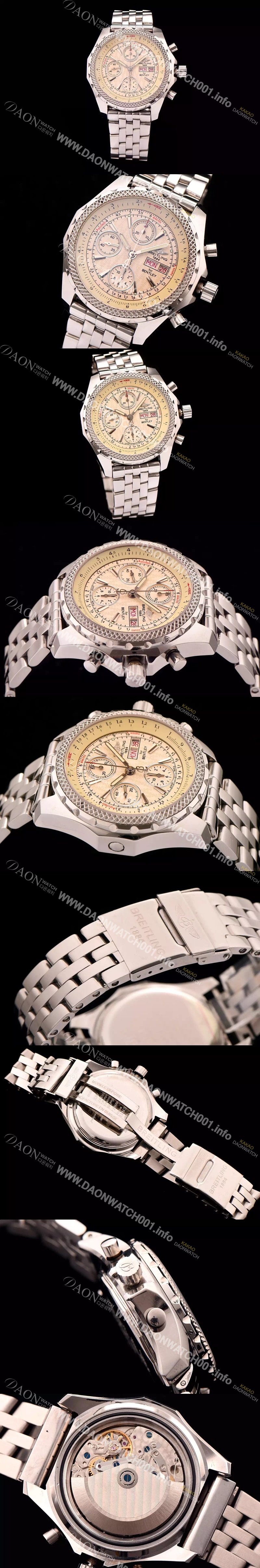 SA급 브라이틀링 남성용 벤틀리 지티2 크로노 그래프 화이트 다이얼 BRE0412 xx