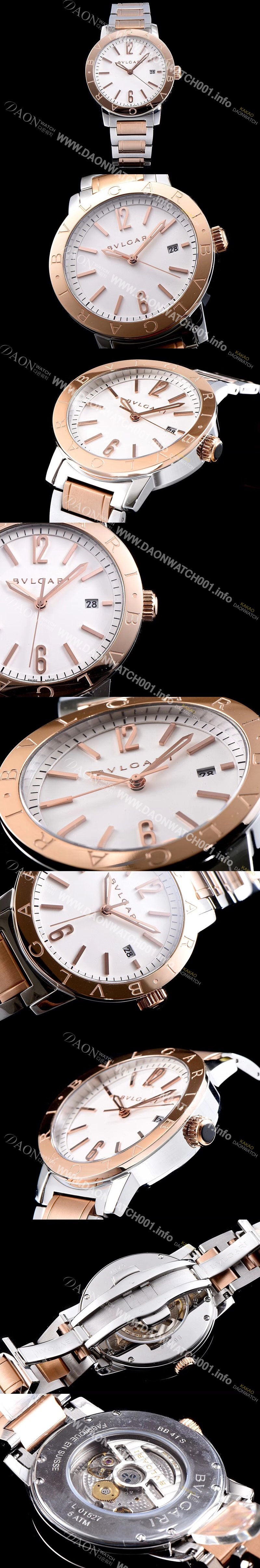 SA급 불가리 소티리오 불가리 9015 오토매틱 무브먼트 화이트다이얼 BVL4221 xx