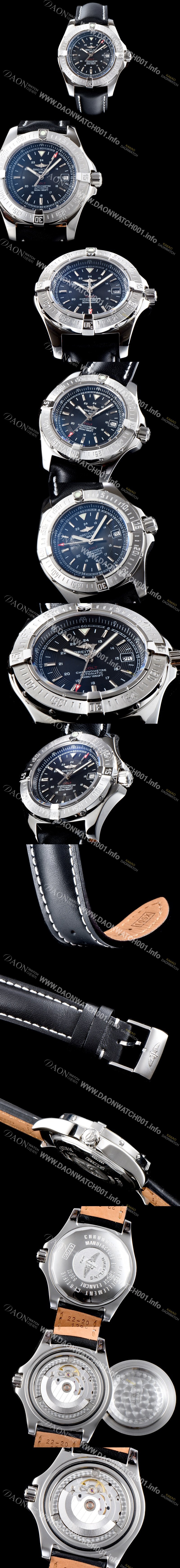 SA급 브라이틀링 남성용 콜트 블랙 다이얼 오토매틱 무브먼트 BRE0211 xx