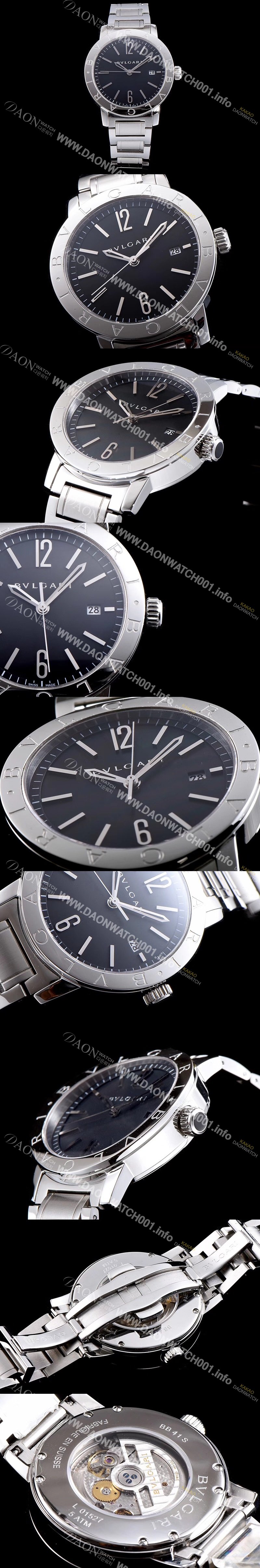 SA급 불가리 남성용 소티리오 불가리 9015 오토매틱 무브먼트 블랙다이얼 BVL4210 xx